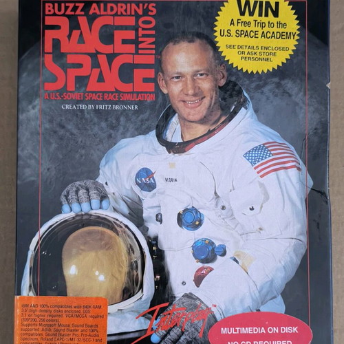 Buzz Aldrin's Race Into Space PC like new, complete in box