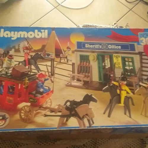 Playmobil sheriff's office used with missing parts
