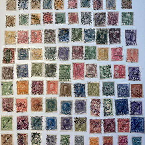 Austria stamps used, 400 different sealed