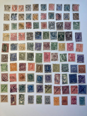Austria stamps used, 400 different sealed