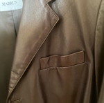 Leather jacket dark brown like new