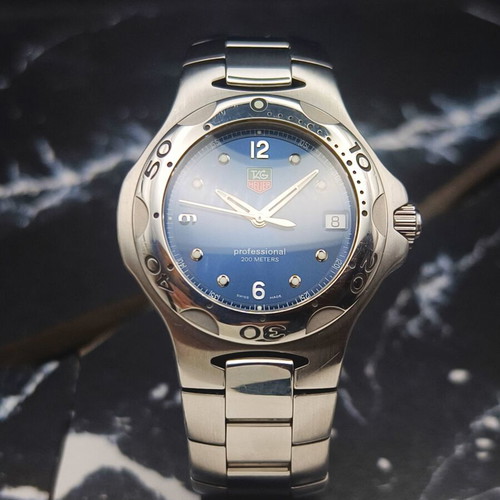 TAG Heuer Kirium Professional 200m watch used, blue sunburst dial