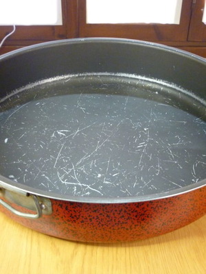 Nonstick round baking pan used