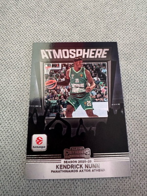 Panini EuroLeague Contenders Kendrick Nunn Atmosphere Card 2025-26 new
