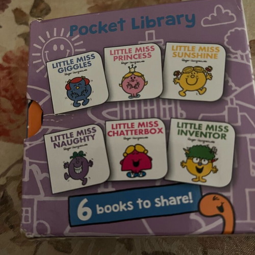 Little Miss Pocket Library 6 books used, English, ages 3+