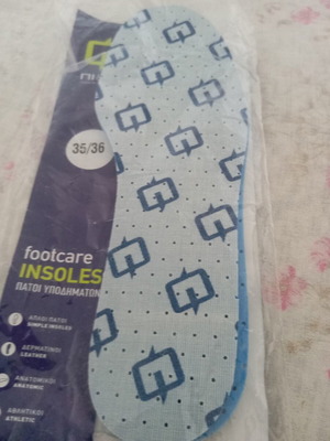 Shoe insoles, size 35/36, unused