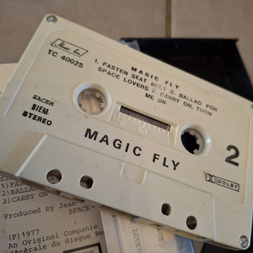 Space Magic Fly cassette tape used, electronic genre, 1977 vintage