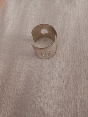 Silver handcuffs like new with design