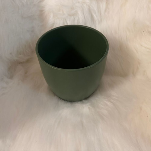 Clay flowerpot caspo new in green color
