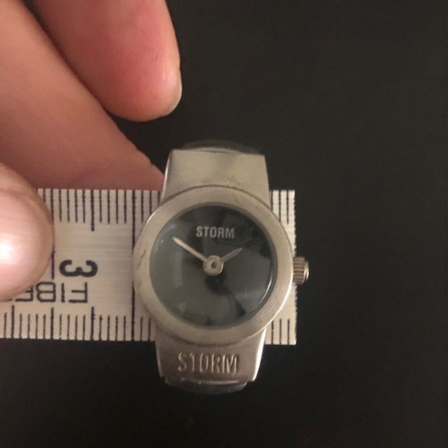 Storm London wristwatch rare mini baby t-bar bubble used
