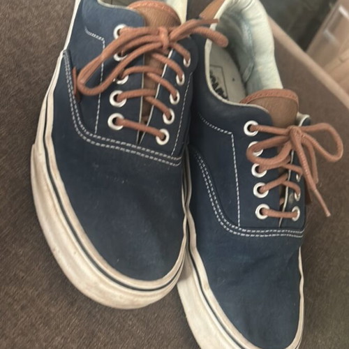 Vans casual shoes size 43, blue and brown