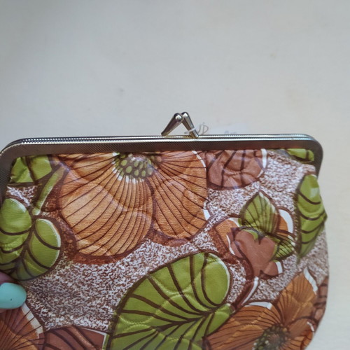 Vintage makeup bag 70s new with original tag