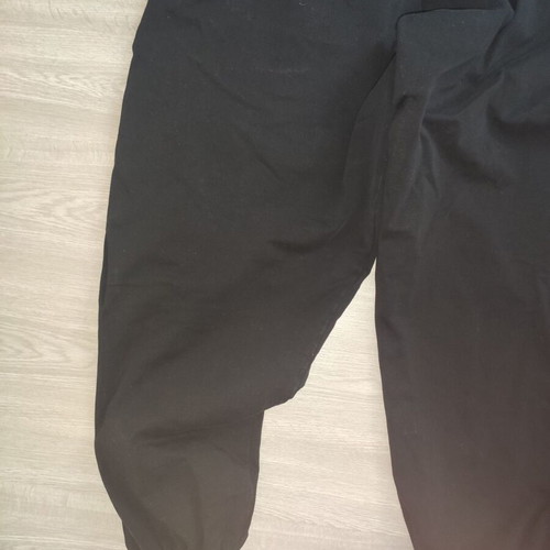 Bershka men's slim black sweatpants with embroidery and print, like new, sizes L and M