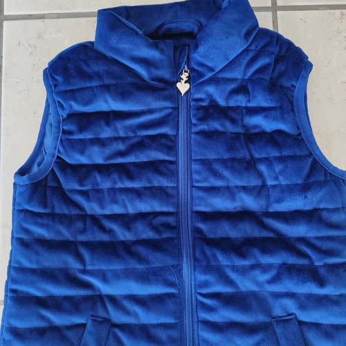 Girls vest SugarFree like new, size 8, blue