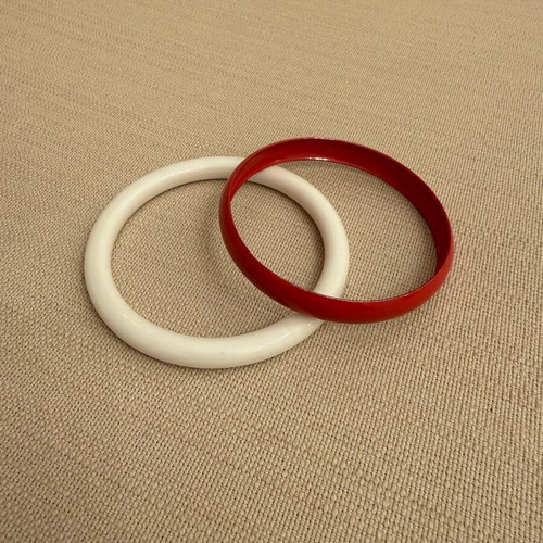 Bracelet set white and red like new, barely worn