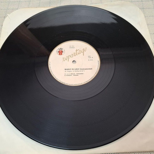 Reportage Madly In Love 12' vinyl used, electronic