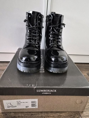 Lumberjack boots like new, black, size 37