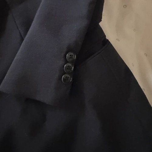 Mohair blazer used, black and blue, size M
