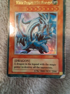 Blue Eyes White Dragon card refurbished