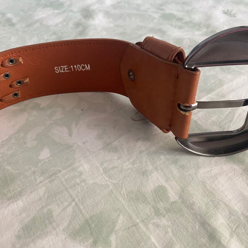 Brown women's belt synthetic leather used