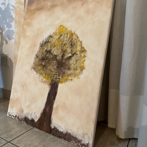 Painting used oil on canvas 50x70 cm authentic