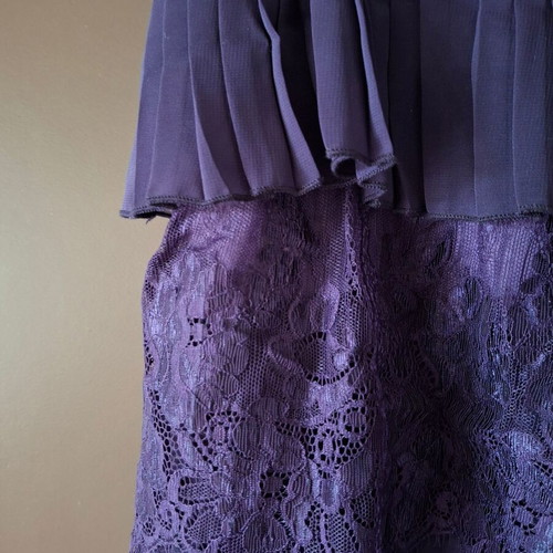 Women's dress like new midi purple size S with straps and scarf