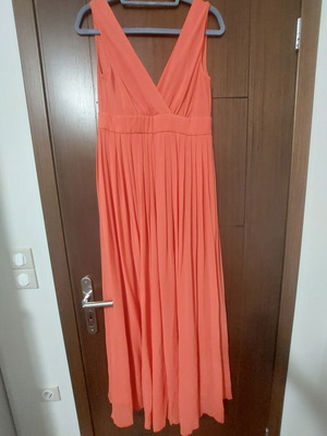 Φόρεμα Traffic People μακρύ κοραλί size small σαν καινούργιο