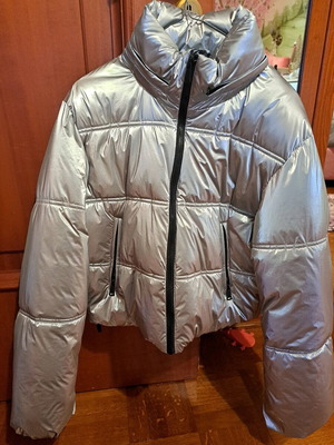 Zara silver jacket like new
