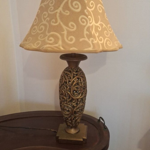 Large table lamp used