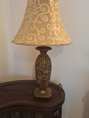 Large table lamp used