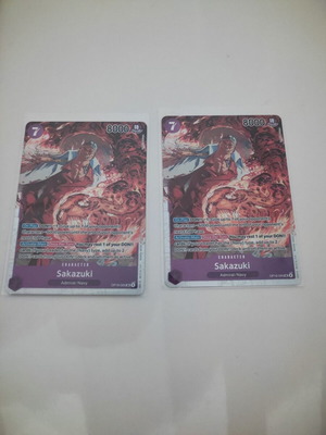 One Piece Sakazuki Cards OP16-065 V.1 like new, set of 2