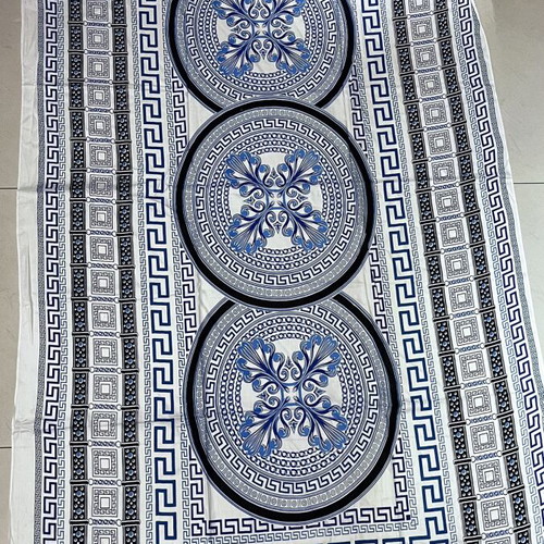 Large pareo with meander, 100% viscose