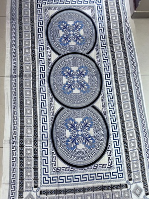 Large pareo with meander, 100% viscose