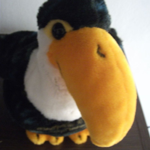 Steiff plush bird used, 1990s decade, 20 cm height