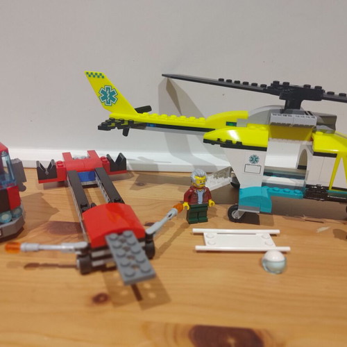 Lego Rescue Helicopter Transport Town City 60343 like new