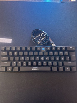 Erebus Turbox X 60% keyboard used, full RGB, blue switches