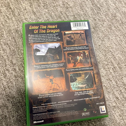 Indiana Jones and the Emperor's Tomb Xbox Original game