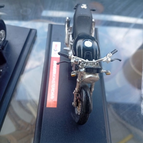 Collectible Motorcycle Miniatures like new with display bases