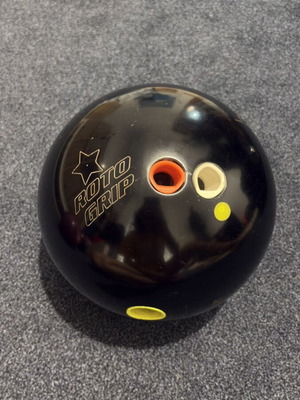 Bowling ball like new with holes