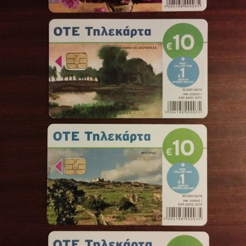 OTE phone cards pack of 4, 2015 edition