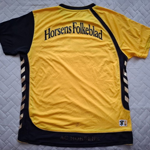 AC Horsens Home Jersey Hummel Yellow Shirt size XL like new