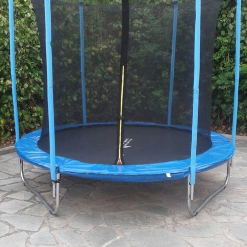 Trampoline used, diameter 2.5 meters with safety net