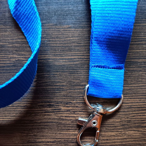 Blue lanyard for keys like new