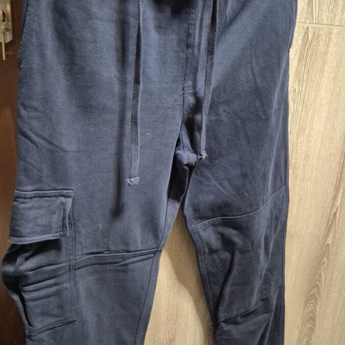 Zara cargo pants blue size S like new with side pocket for boys