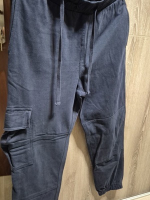 Zara cargo pants blue size S like new with side pocket for boys