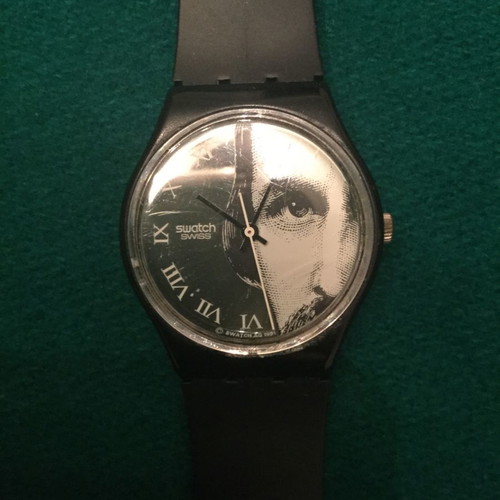 Swatch collectible watch used with broken clasp