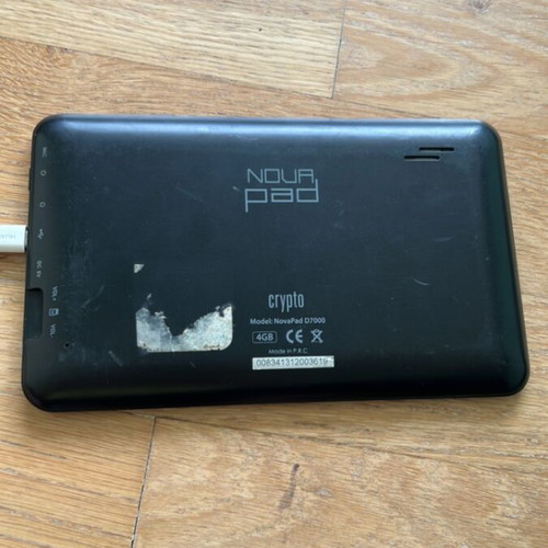 NOURPAD tablet used, unknown condition