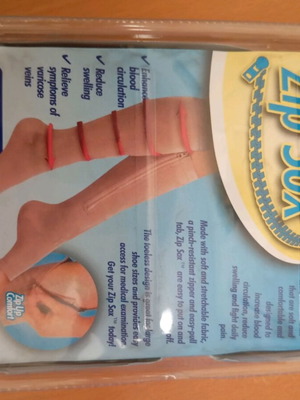 Zip Sox compression socks S/M new