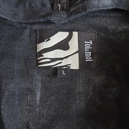 Toi & Moi sleeveless women's vest with hood large like new, black