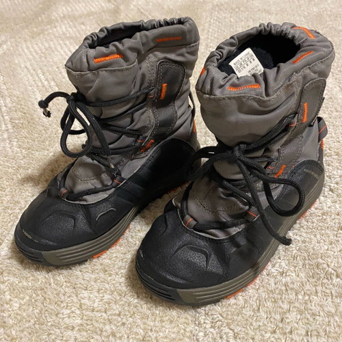 Adidas waterproof boots used, size 30, black and grey